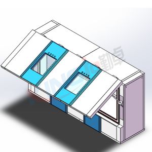 上翻自動(dòng)門(mén)高低溫箱制作完成交付湖北用戶